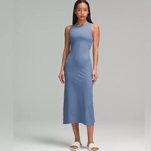 NWOT All Aligned Ribbed Midi dress